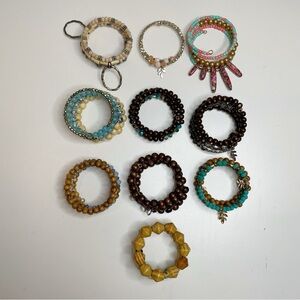 Designs by Katie Leigh Wrap Bangle Bracelets Set of 10 New Without Tags Boutique